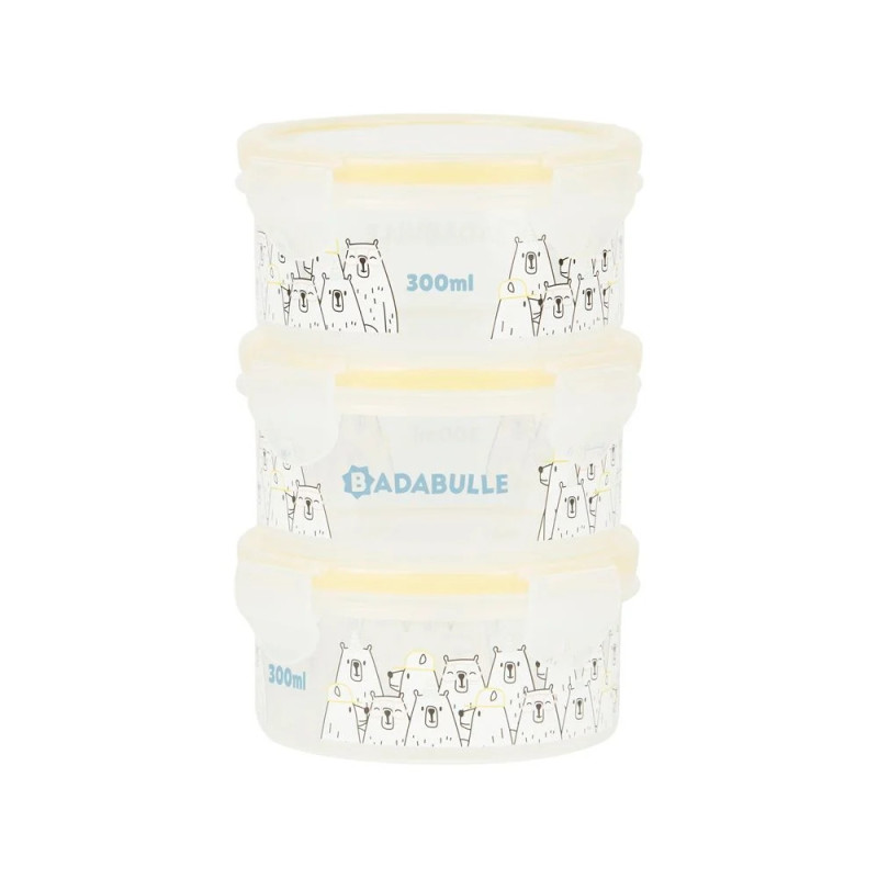 Lot de 3 pots de conservation MAXIBOX 300 ml