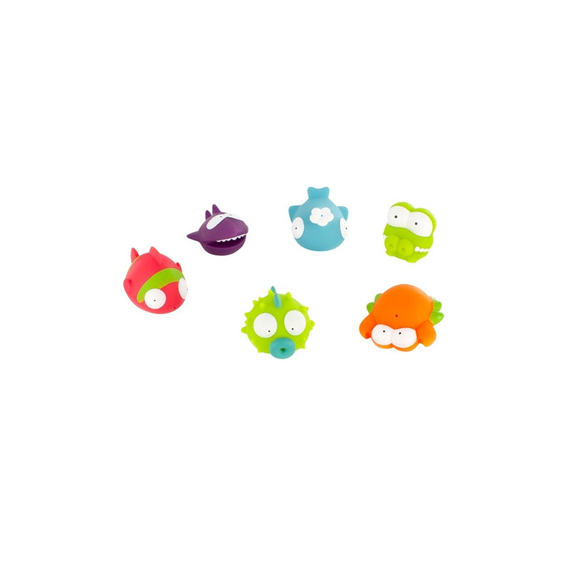 Jouets de bain Rigolos Splash Ocean (x6) Badabulle