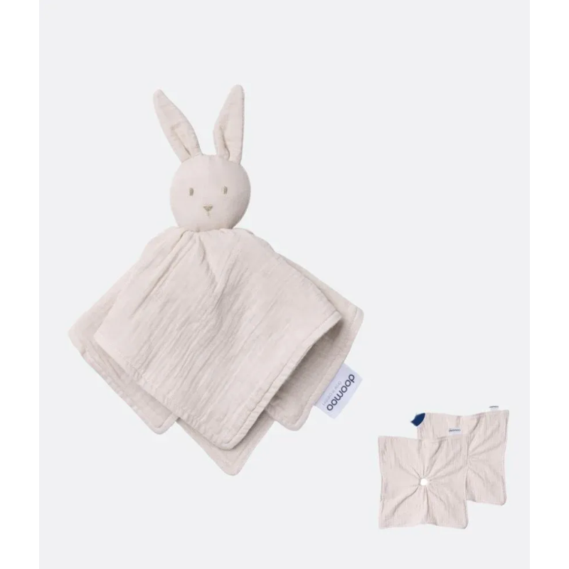 You&Me -Doudou Bébé Réversible et Réconfortant Biege