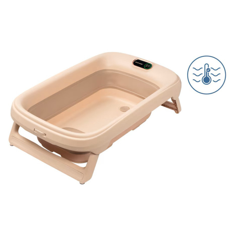 Baignoire Indigo pliable avec thermomètre Muted terracota