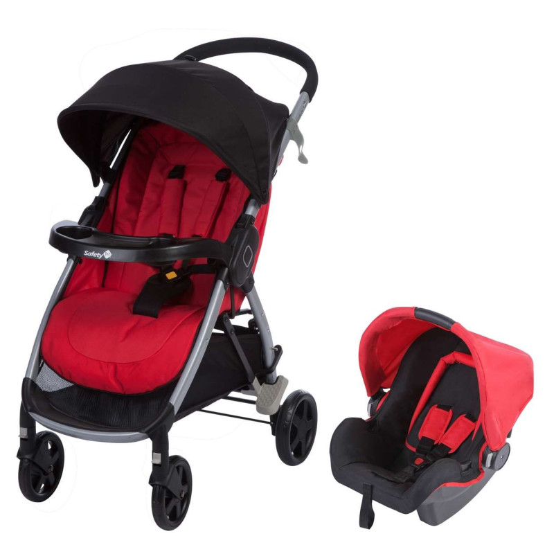 Poussette Duo STEP & GO TRAVEL SYSTEM Ribbon Red