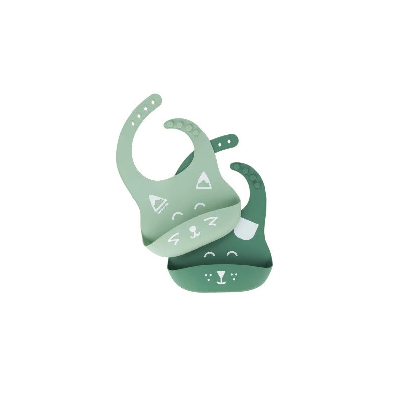 Bavoirs silicone BIB'ISY x2 Babymoov